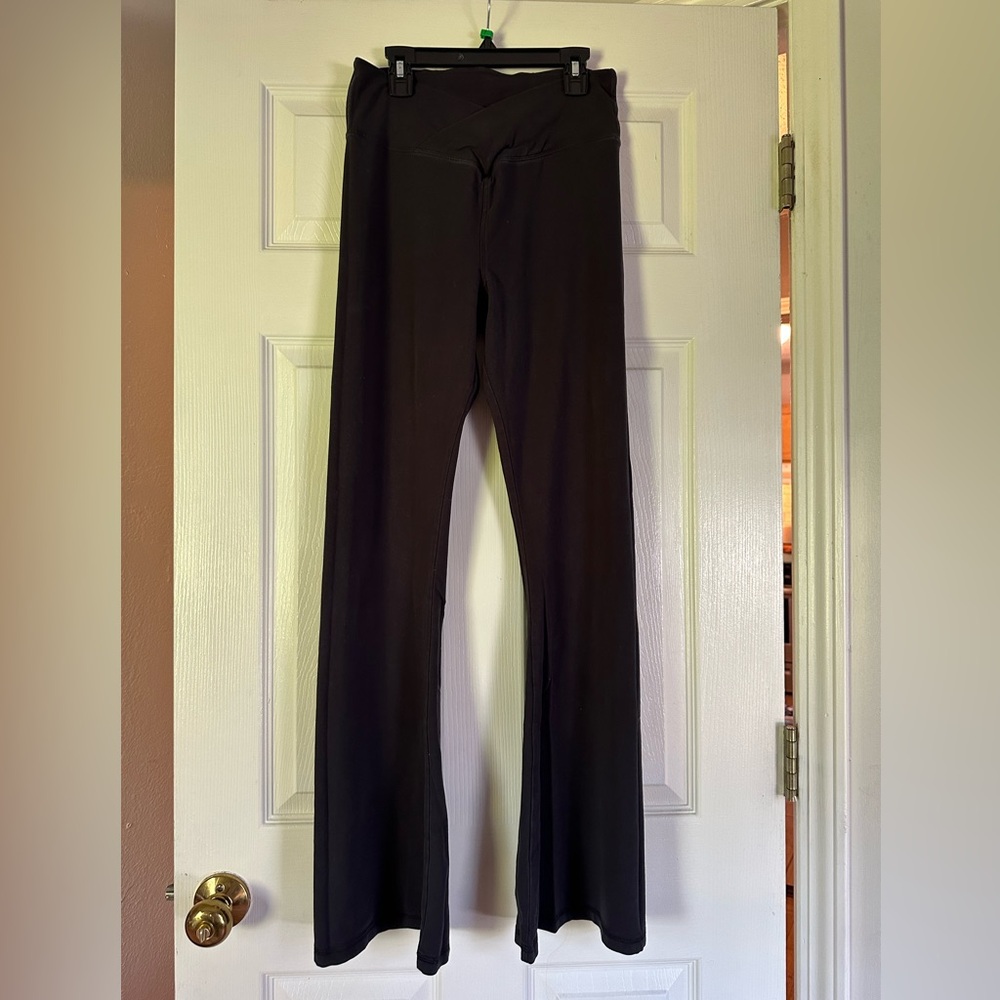 Pink Flared Leggings